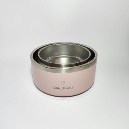 Wild Paws - Double Wall Insulated Pet Bowls [Pink]