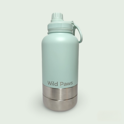Wild Paws - 3 in 1 Double Wall Insulated Pet Bottle [Baby Blue]